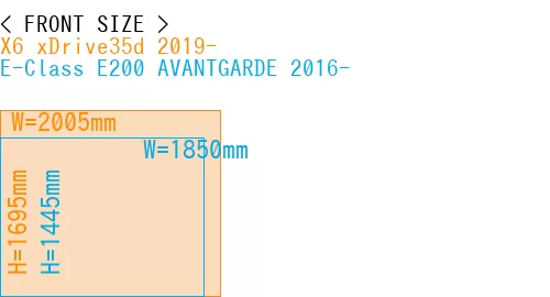 #X6 xDrive35d 2019- + E-Class E200 AVANTGARDE 2016-